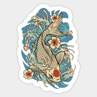 Japanese Koi Fish Sticker